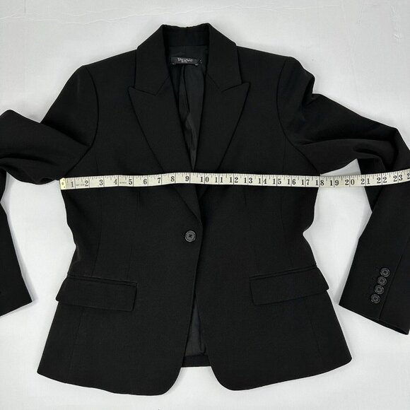 Tahari Women’s Black Quiet Luxury One Button Business Career‎ Blazer P/C36 - Picture 13 of 14